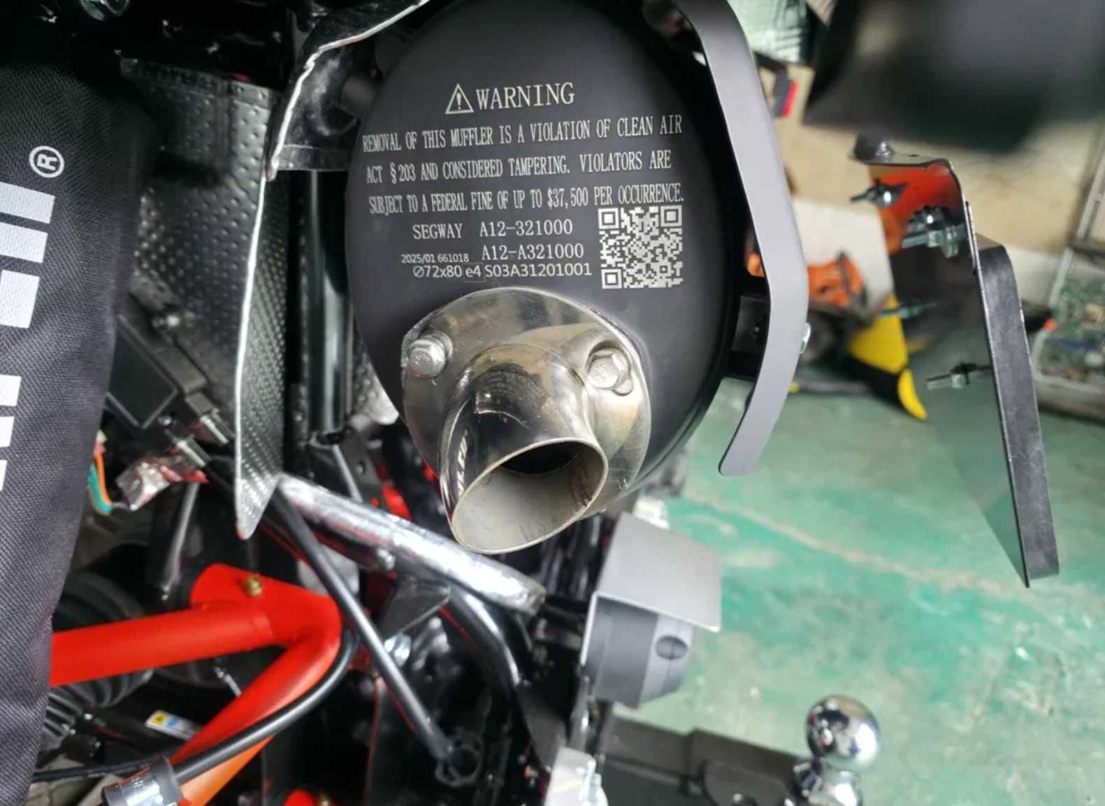 Tips Inox Evacuare/Toba Finala, 48mm, ATV CF Moto, Goes, Segway At5\10