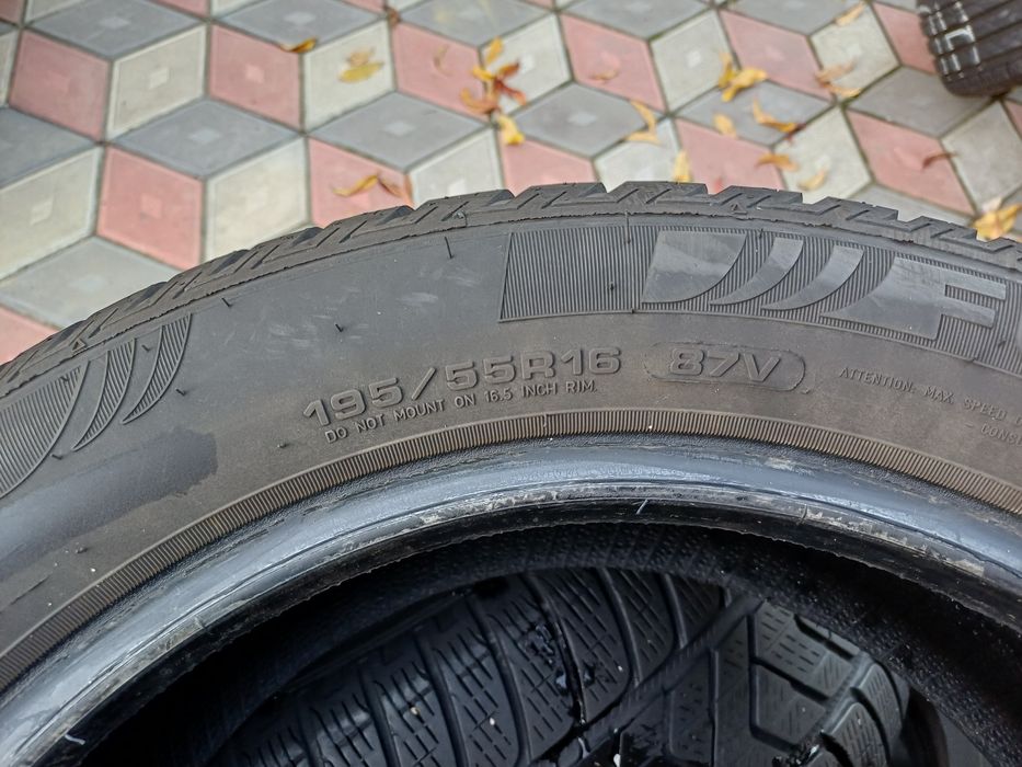 Vând 4 anvelope de iarna 195 55 r16 FULDA  foarte bune