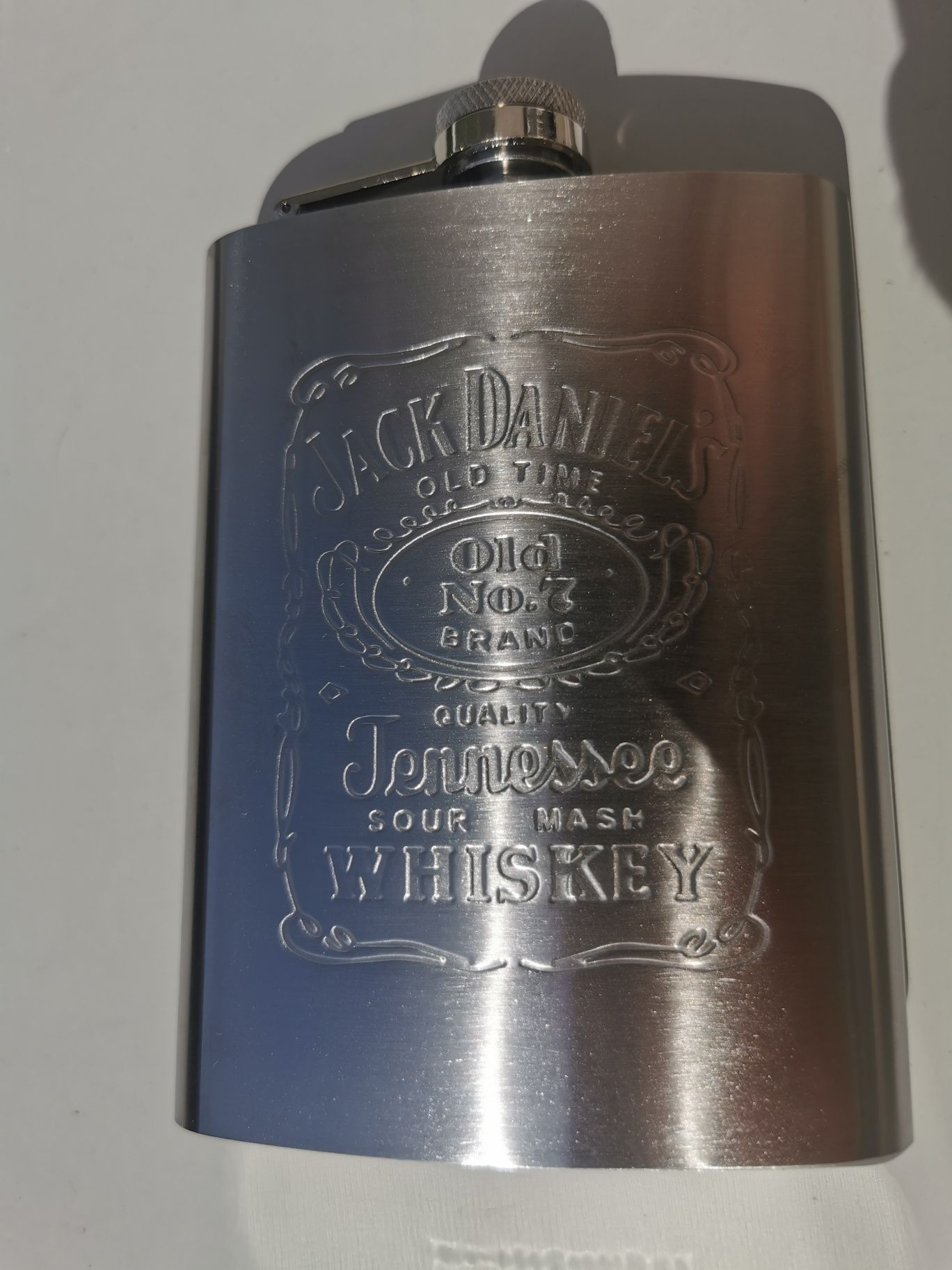 Botelcuta Jack Daniel's - Recipient inox / Plosca Whisky Jack Daniel's