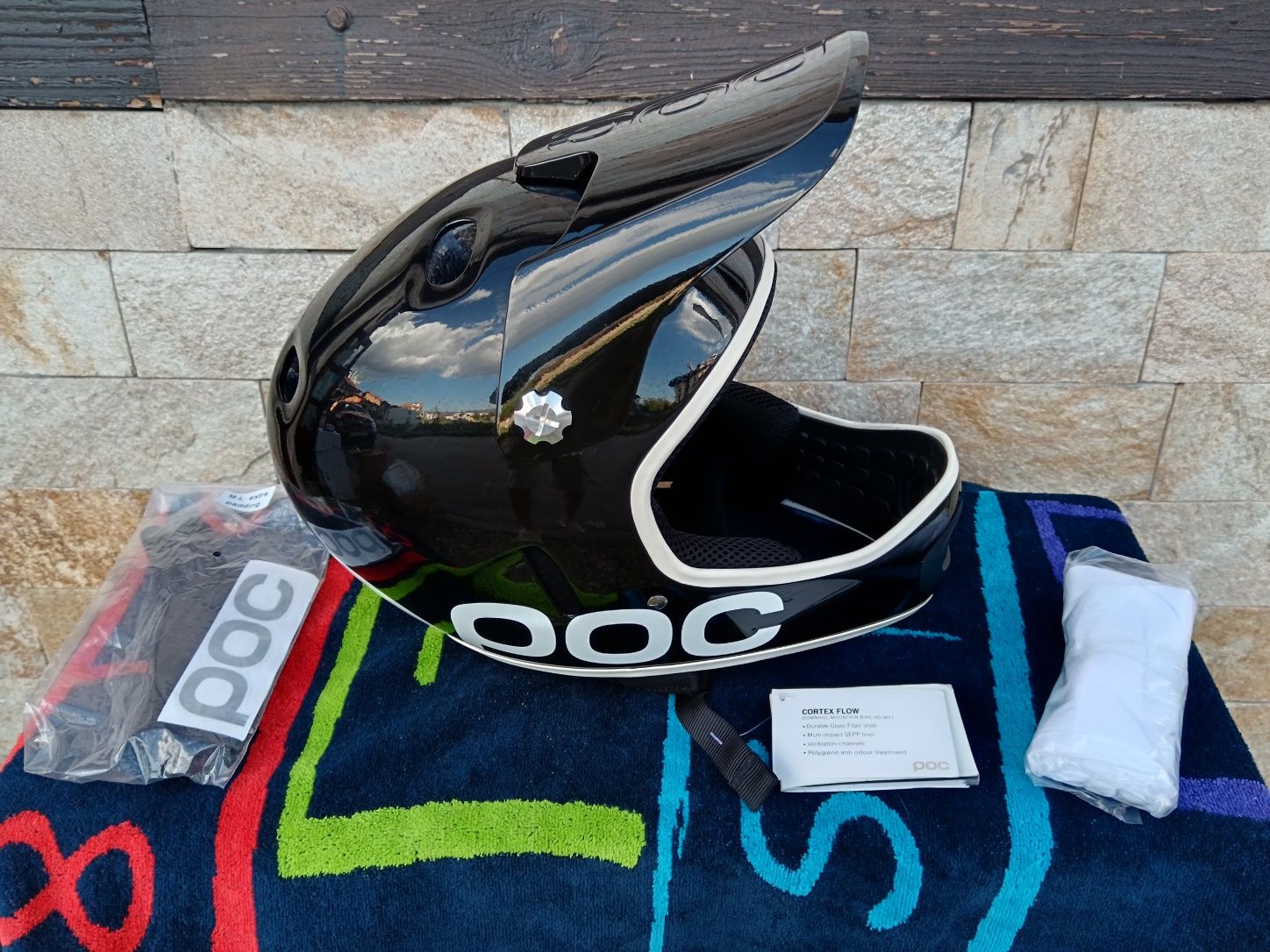 POC Cortex Flow Full Face Downhill Black