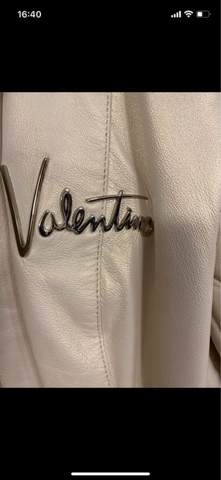 Scurta  matlasata Valentino S cu guler vulpe