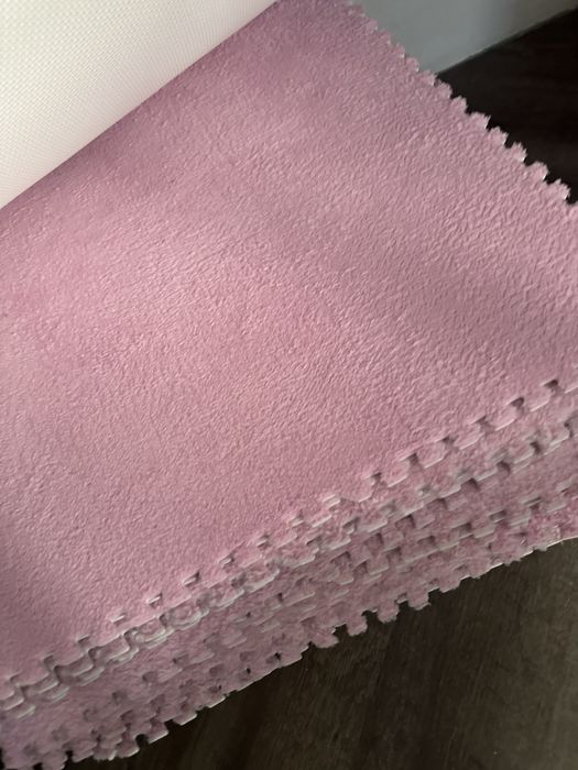 Коврик-пазл EVA розовый