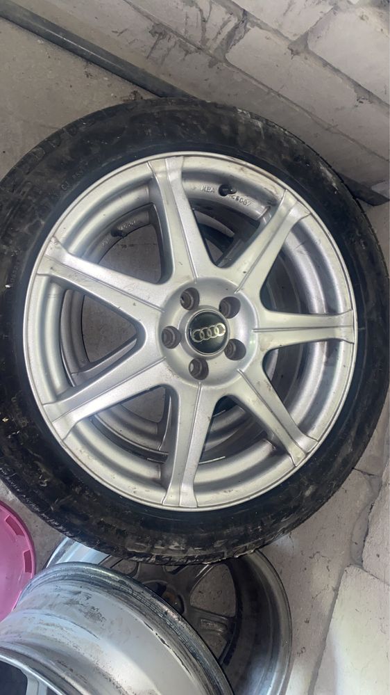 Jante 17" + 2 Cauciucuri PIRELLI (Audi, Bmw, VW etc)