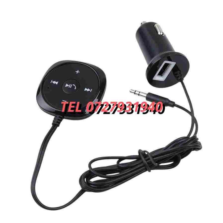 Car Kit Bluetooth Fara Fir Aux Cu Jack Cu Bricheta 2 Usb