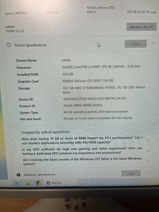 Placa video/Procesor