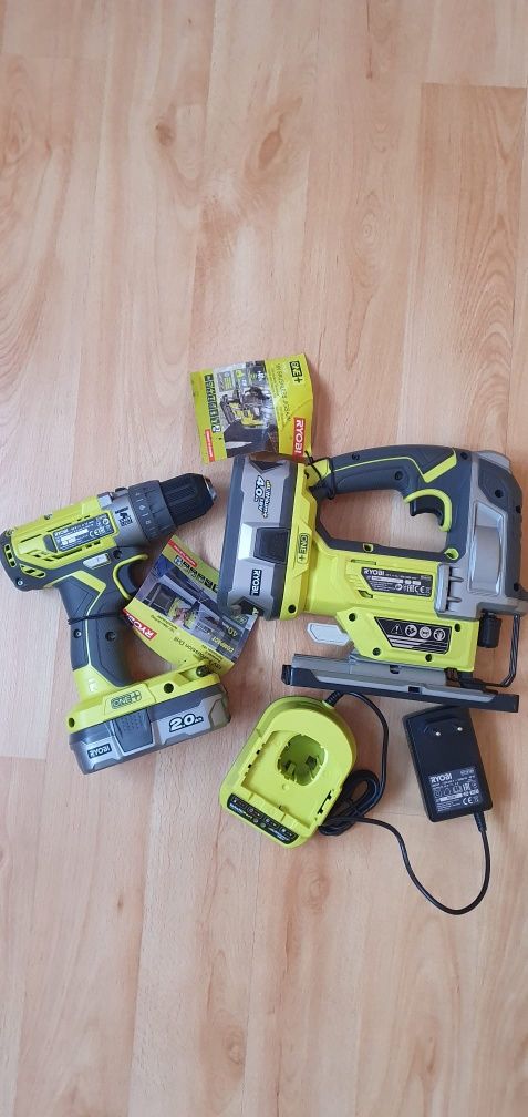 Set Ryobi 18V,filetanta și fierăstrău pendular NOI
