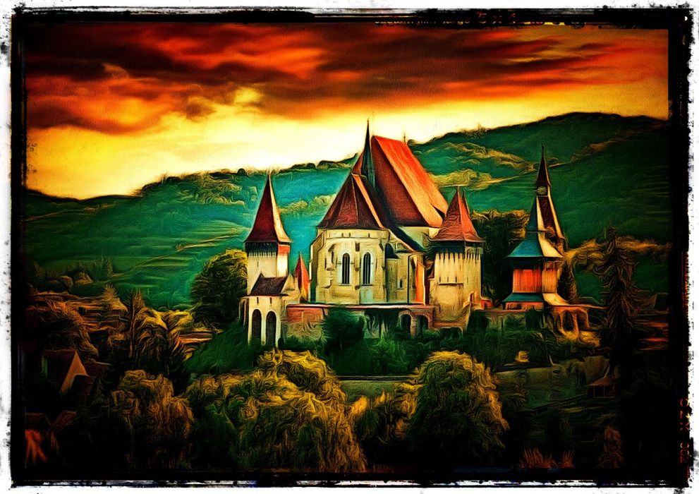 Tablou biserica fortificata Biertan