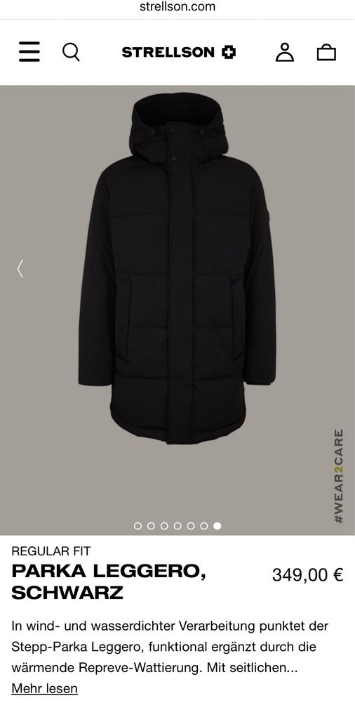 Strellson Leggero 2.0 Parka ОРИГИНАЛ мъжкo зимно яке/парка - L