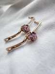Cercei Aur 14K 583 Rusia Rusesti Cu Lavender Aur Rusesc