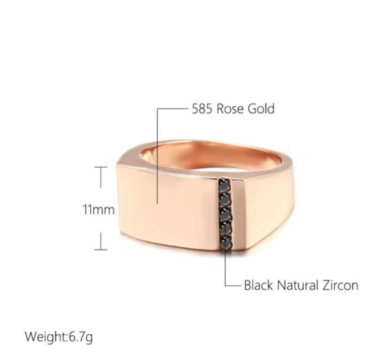 GR106,inel tip ghiul placat aur 14k, nou/marcat, zirconii negre,superb