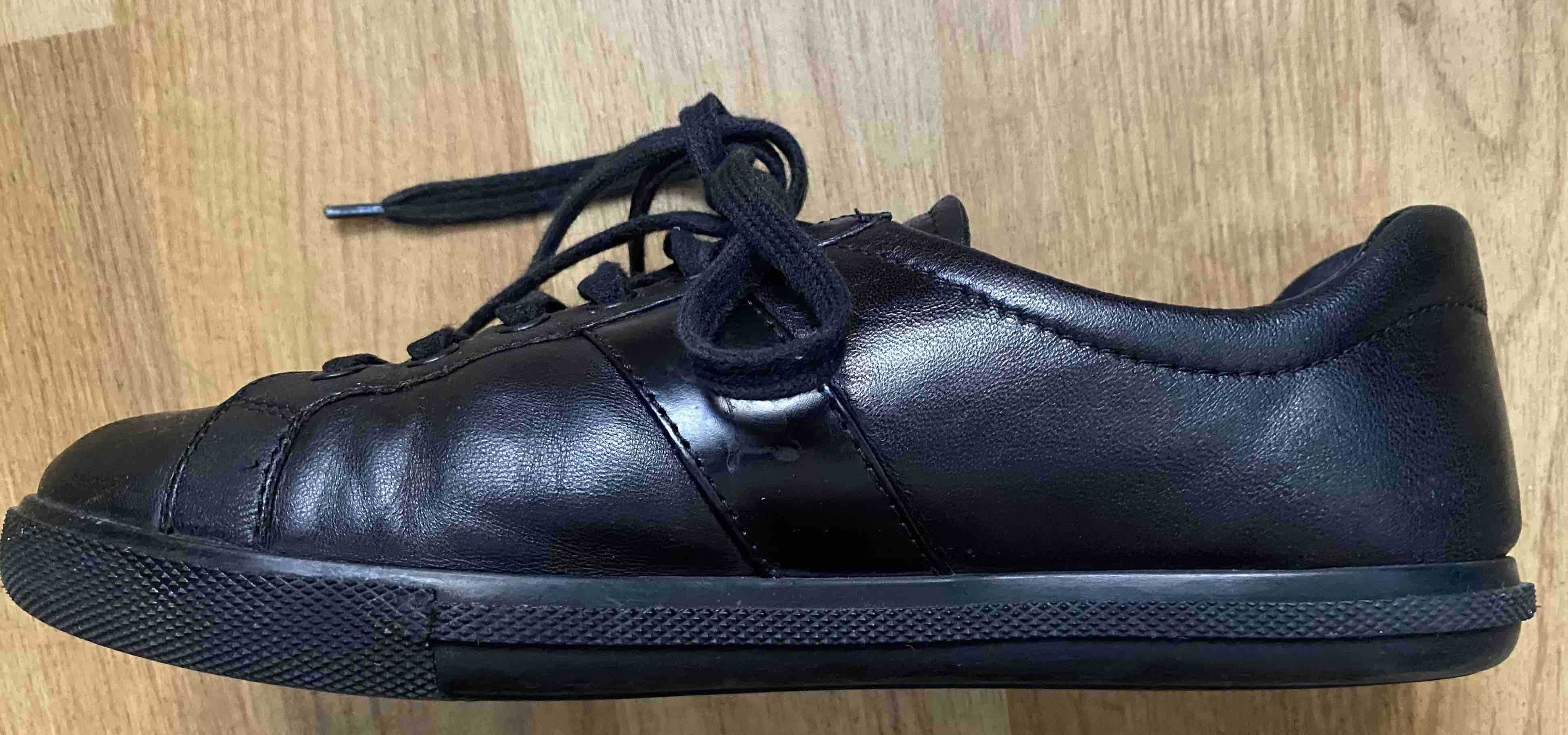 PRADA Superbi Pantofi Casual Snearkers Negru Piele Nr.37 Original