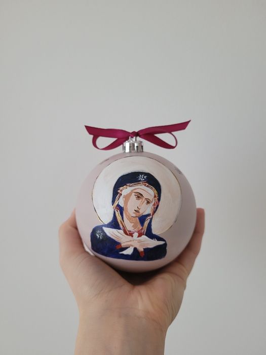 Glob cu icoana pictat manual