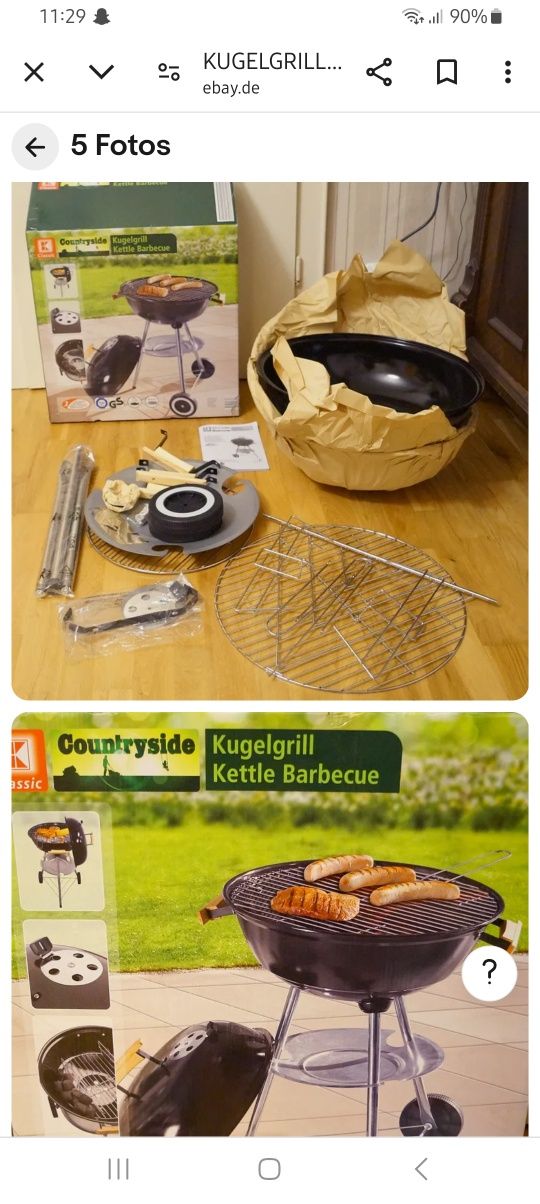 Kugelgrill Kettle Barbecue Барбекю