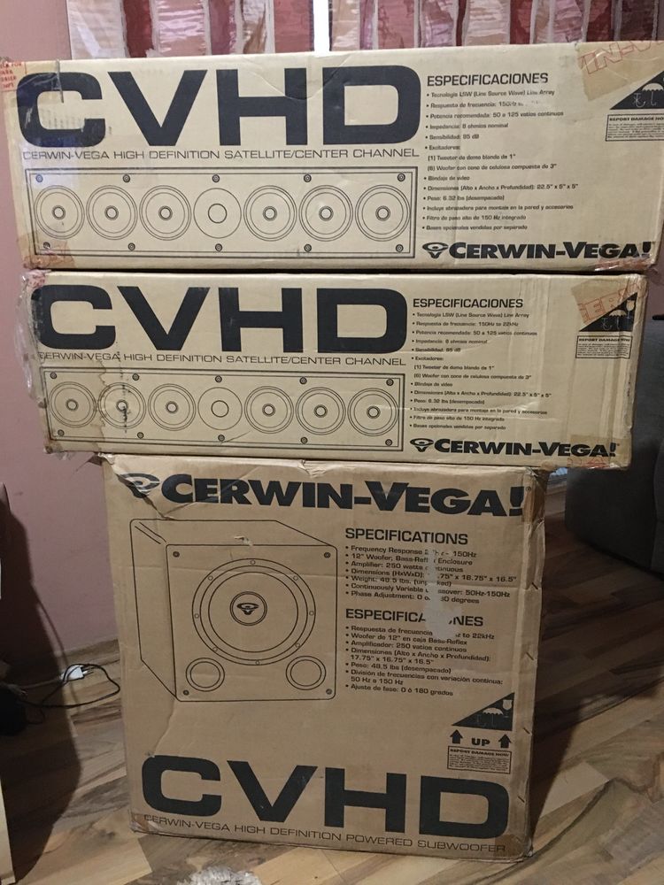 CERWIN Vega CVHD 2.1 Putere 500W-RMS 95dB 50kg Preț deMAGAZIN 1078$