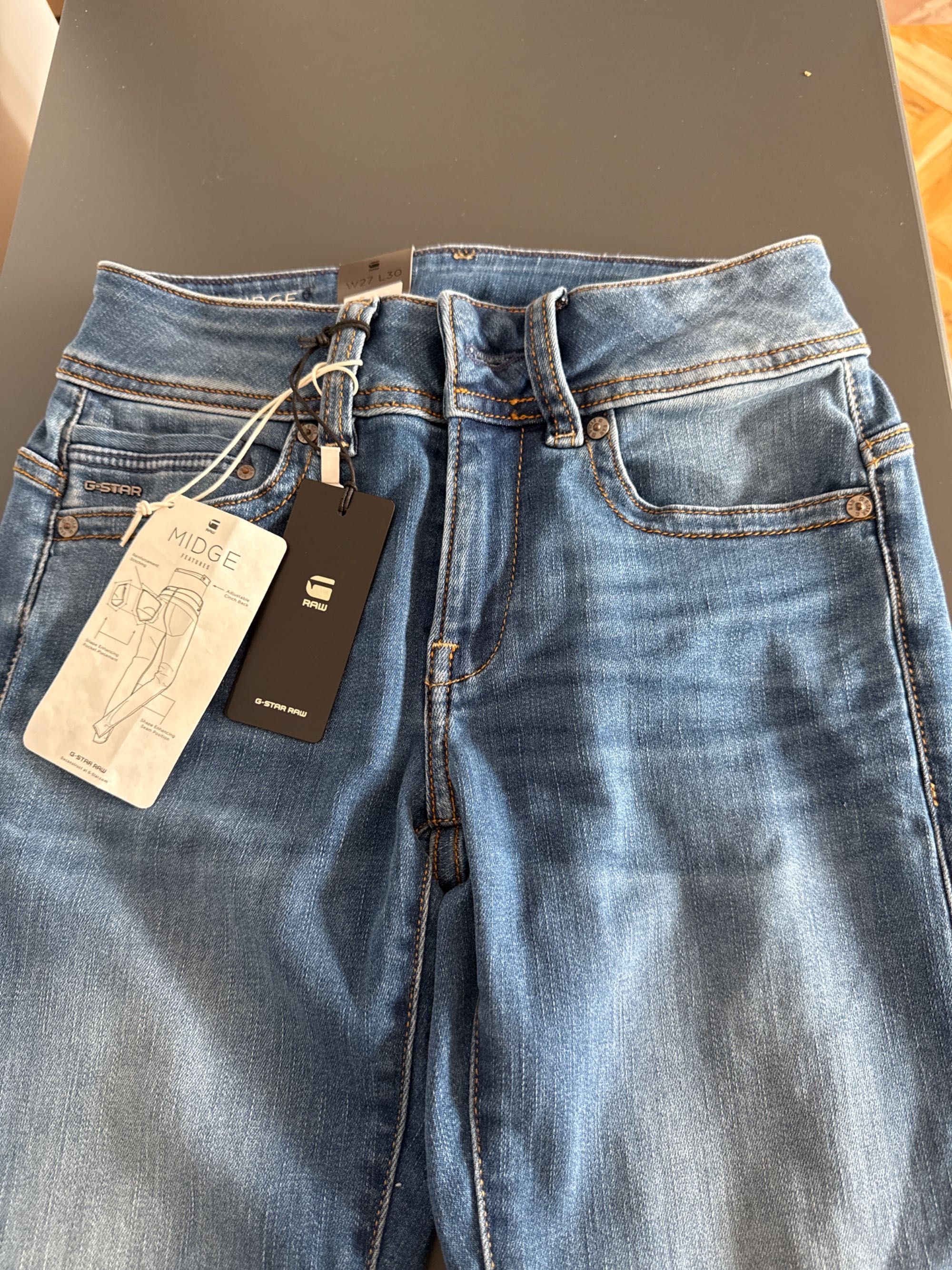 G-star Midge Straight, Женски дънки чисто нови от Англия W27 L30