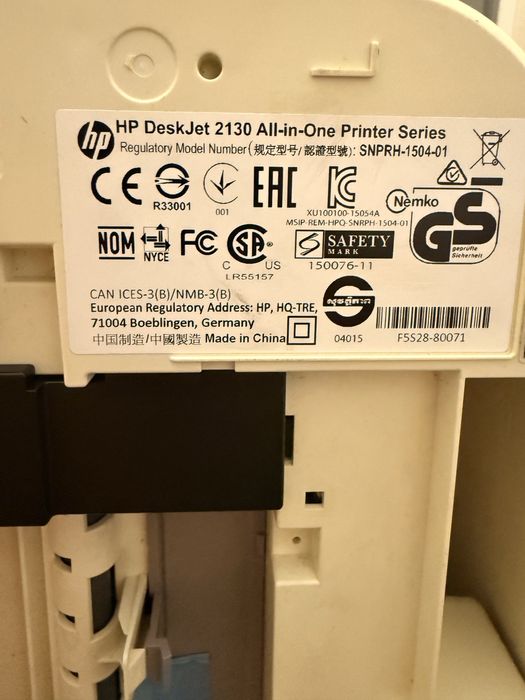 Imprimanta HP deskjet 2130 color, print, scan , copy