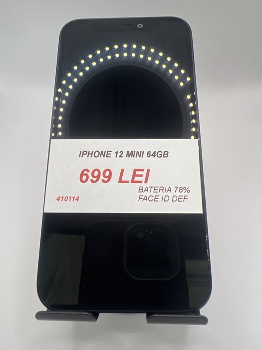 Iphone 12 MINI 64Gb, baterie 78%, face ID def, Amanet Lazar, 4101