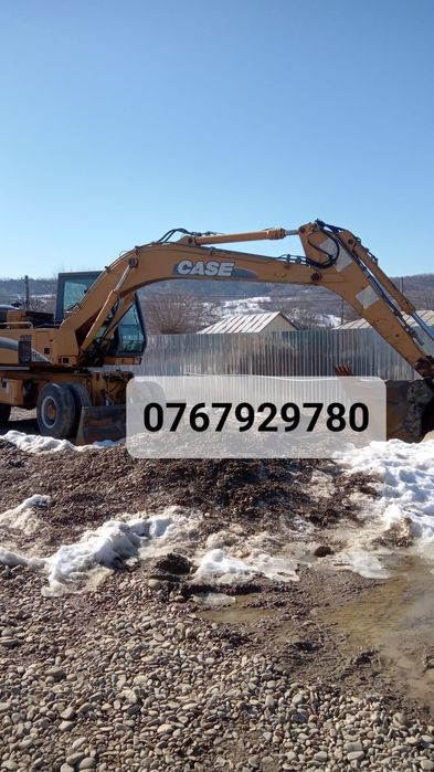 Închiriez excavator , buldoexcavator, camion , excavator mare Focsani