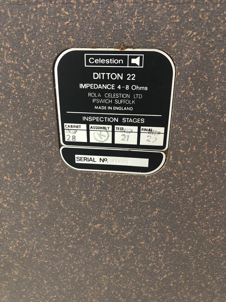 Boxe Celestion Ditton 22