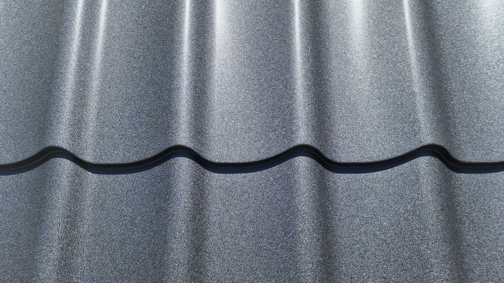 Tabla tip tigla Ral 8019 Mat 0,50 mm