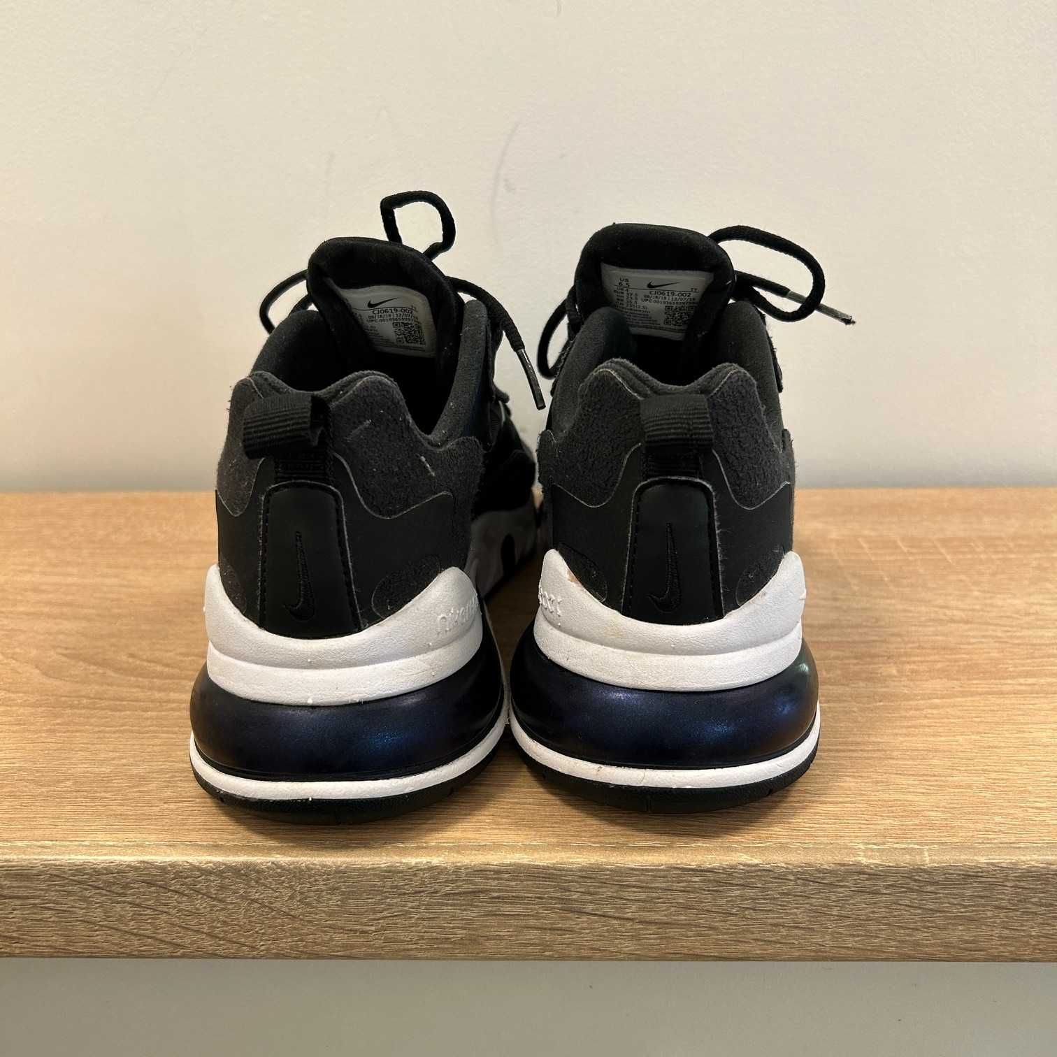 Nike Air Max 270 React “Black/White” (модел CJ0619‑002) – като нови