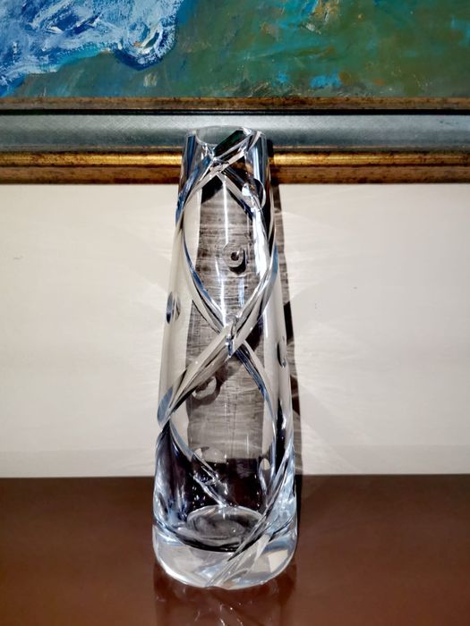 Ваза кристална STUART Crystal AURA VASE от JASPER CONRAN 20см височина