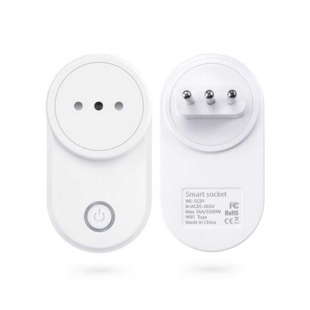 Контакт TUYA Smart Power Plug, Интелигентен, WiFi, 220-240 V, 16 A