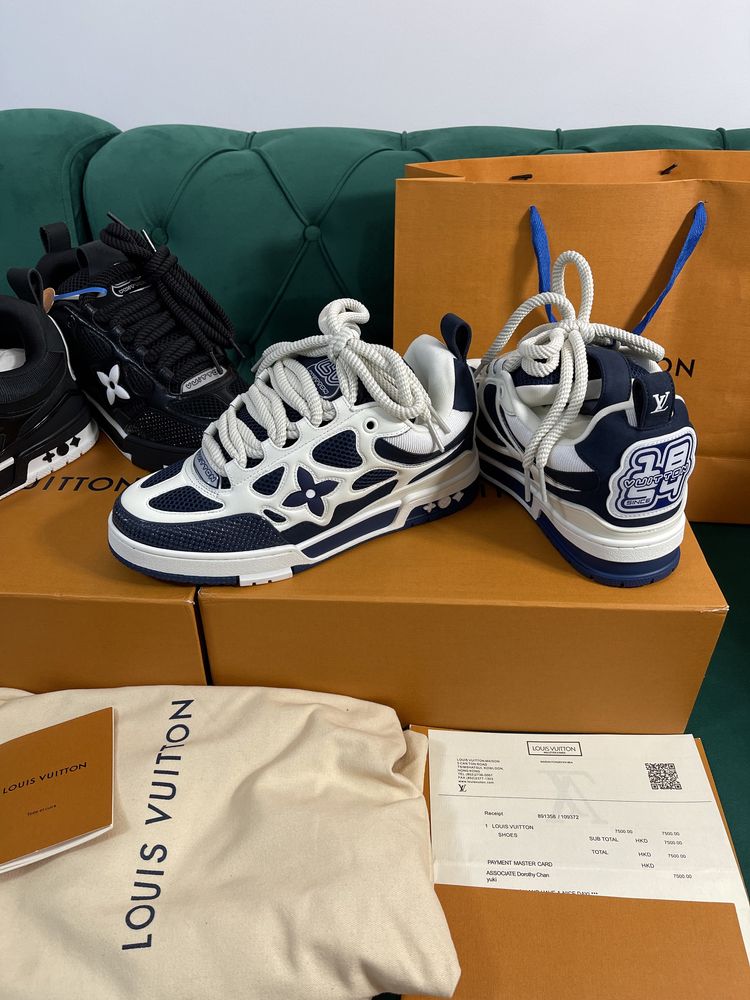 Adidasi Louis Vuitton piele naturala Full Box Premium colectie noua