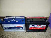 Baterii auto Bosch 80Ah, Monbat 80Ah.