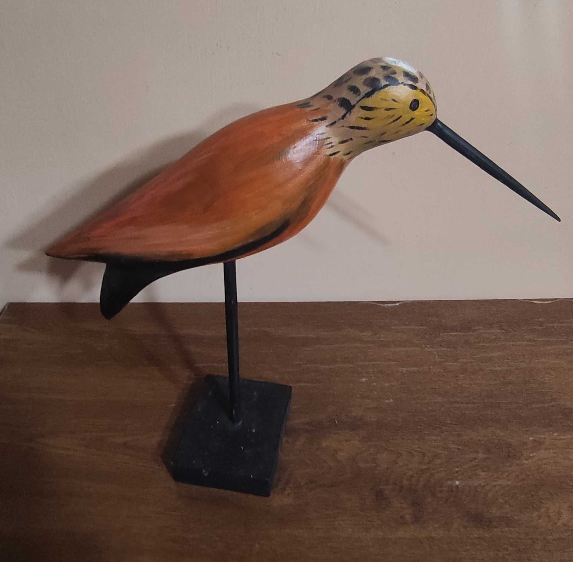 Sculptură lemn pasărea colibri
