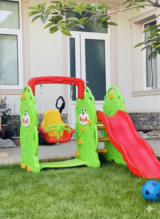 Горка и качели для детей, отличное состояни