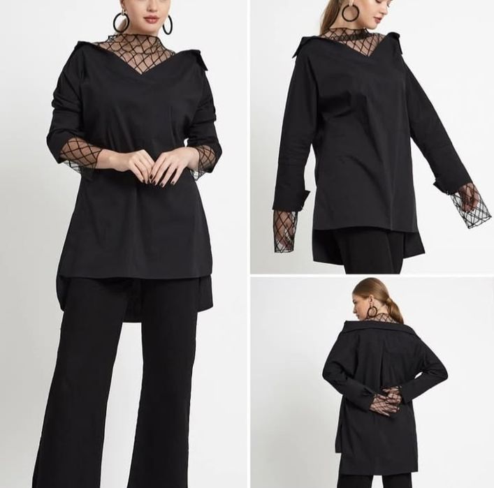 Двойка нарядная синего цвета