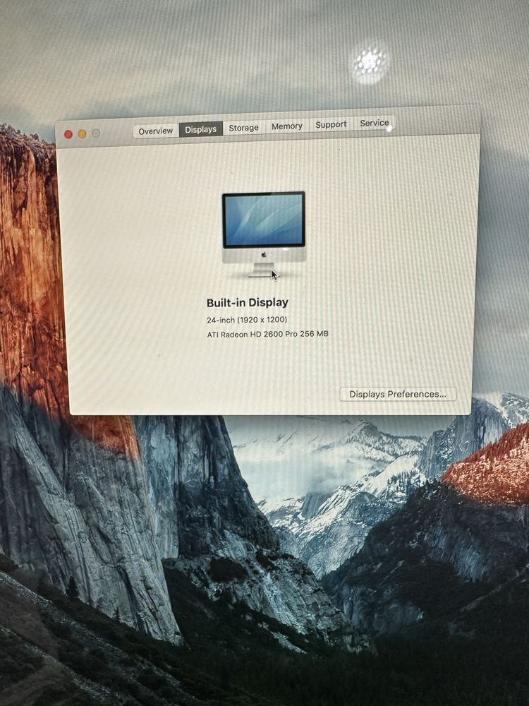 Imac 24”, mid 2007, 1TB