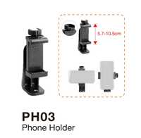 Suport E-Image PH03 Pentru Telefon Cu Hot Shoe/Cold Shoe Si Filet 1/4,