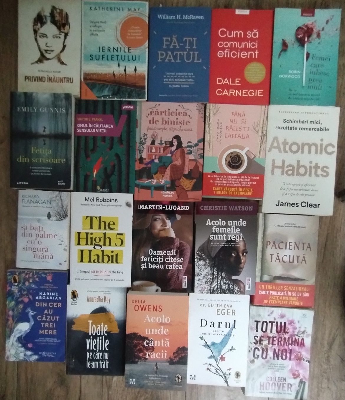 Lot de 20 cărți, literatură și dezvoltare personala