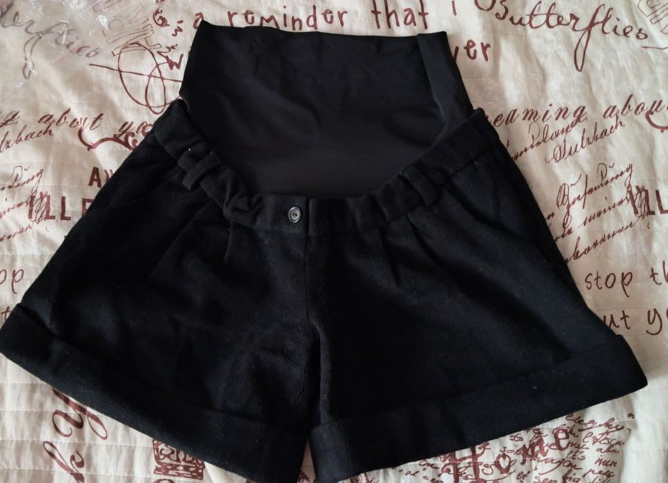 Шорты шкрстянные в вставкой для беременных 5000 тн