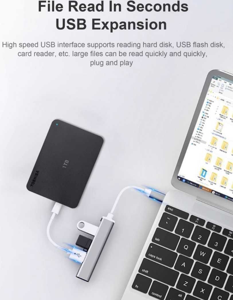 Hub USB cu 4 porturi USB 3.0