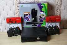 XBOX 360 прошитый + 2 джойстика