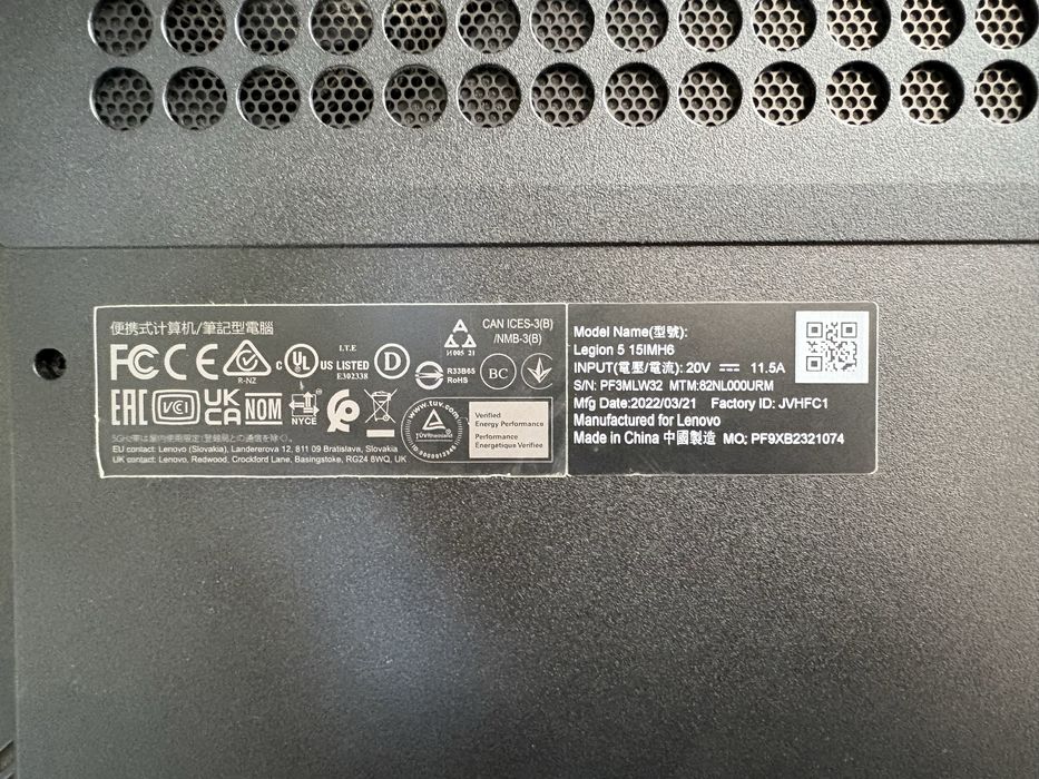 Lenovo Legion 5 15IMH6