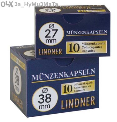 Капсули за монети Lindner - различен диаметър / от 15 до 50 мм