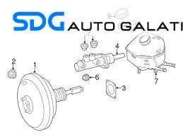 Tulumba Vacuum Vacum cu Pompa Servofrana Servo Frana Mercedes Clasa E Class W212 E200 E220 E250 2.2 CDI 2009 - 2016 Cod A2124301030 [C4991]