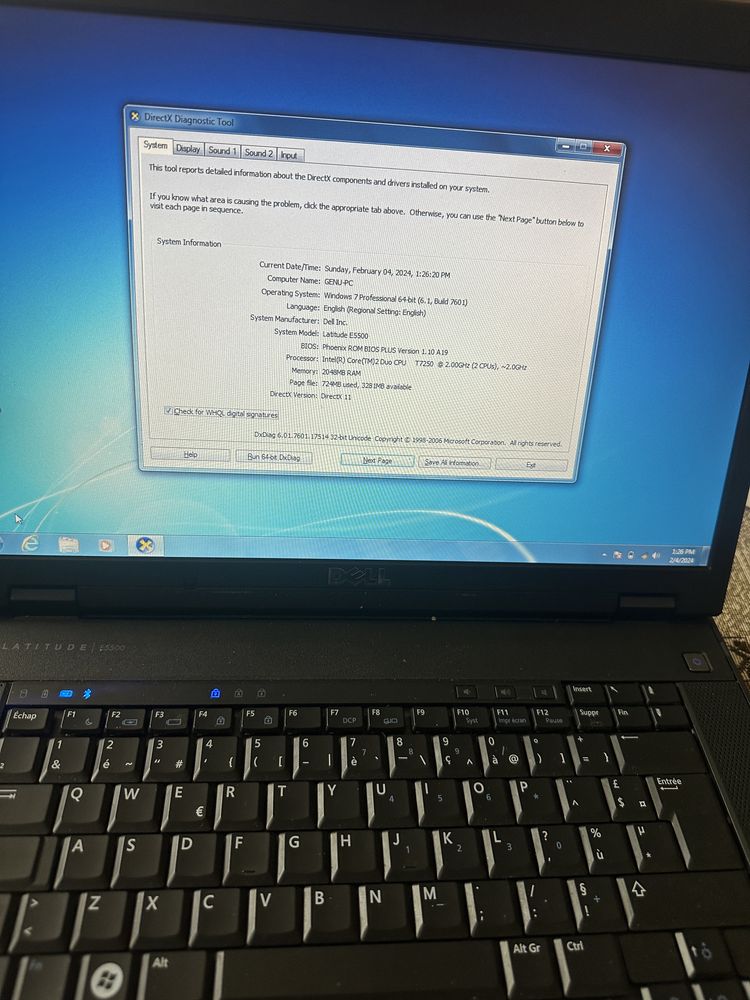 Laptop Dell Latitude E5500 in stare foarte buna