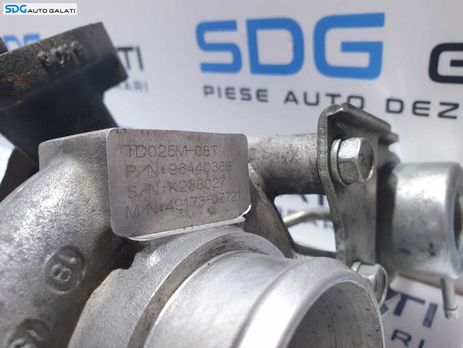 Turbo Turbina Turbosuflanta Daewoo Nubira 2.0 D 89KW 121CP 2003 - 2009 Cod 96440366 49173-07721 [M3679]