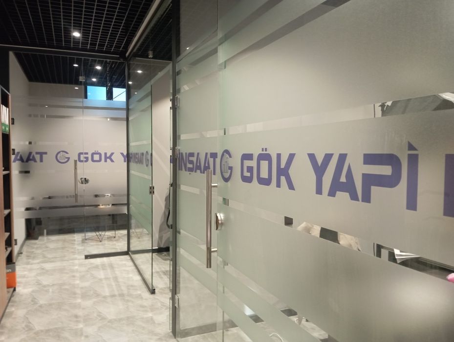 Матовый пленка Matoviy plyonka оракал туманка тонировка офис ва здания