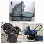 Căruț Lionelo 3 in 1,cu scoica si adaptor isofix,Nou,folosit putin