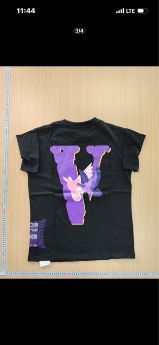 Tricou V lone purple