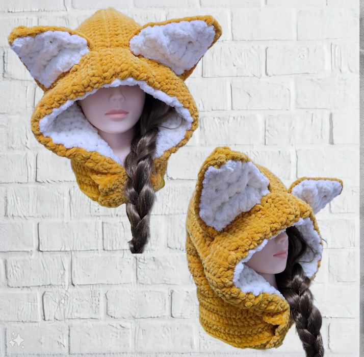 Лисошапка-капюшон.