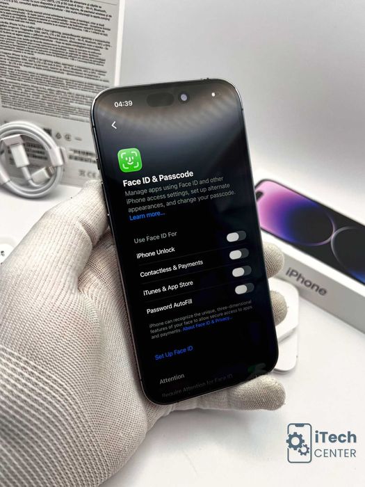 iPhone 14 Pro, 256GB, Purple, 100% батерия, КАТО НОВ, ГАРАНЦИЯ!