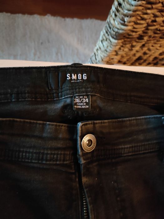 Pantaloni negrii smog 36/34 puțin purtati