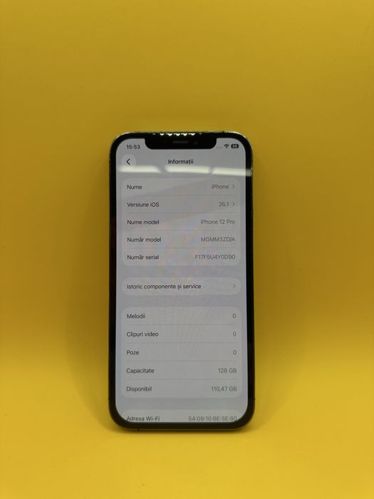 iPhone 12 Pro 128 GB Graphite Baterie 100%